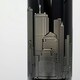 image 1 of ValueLights Modern Gloss Black Touch Table Lamp With New York Skyline Shade