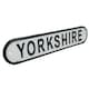 image 2 of Yorkshire Cast Iron Sign Plaque Wall Door Fence Gate Post House Garden Yard