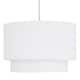 image 2 of White 2 Tier Ceiling Light Shade | White | Medium | 1
