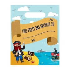 Pirate Party Loot Bags - Pack of 8