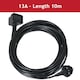 image 2 of SPARES2GO Mains Cable Power Lead & UK Plug compatible with Numatic Vacuum Cleaner (10 Metres, 2 pin)