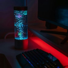 ValueLights 32cm Colour Changing Bubble Fish Table Lamp