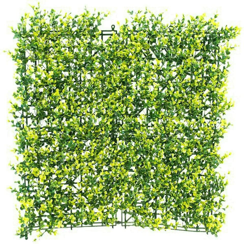 image 1 of Primrose Light Buxus Artificial Garden Patio Hedge Panels 50cm x 50cm