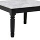 image 4 of Interiors By Premier Elegant Side Table, Marble Top Small Table By Couch For Livingroom, Carved Legs Bedside Table For Bedroom