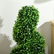 image 8 of HOMCOM Set of 2 Potted Artificial Plants, Topiary Spiral Boxwood Trees, 90cm