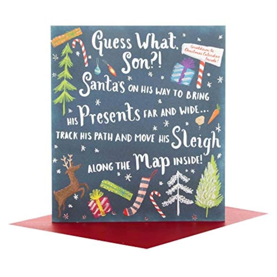 image 1 of Hallmark 25499247 Countdown to Christmas Activity Card
