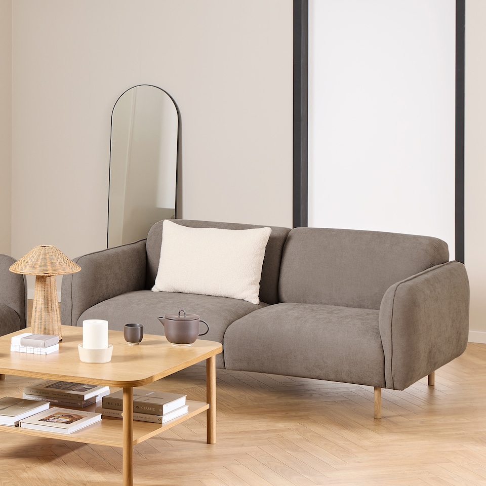 image 1 of Westham 2.5 Seater Sofa in Dusty Brown Fabric