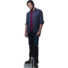 Sam Winchester Red Shirt Jared Padalecki Supernatural Lifesize Cardboard Cutout 195cm