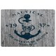 image 1 of Anchor Print on Wood (Rug) Blue | XL: 160x230cm