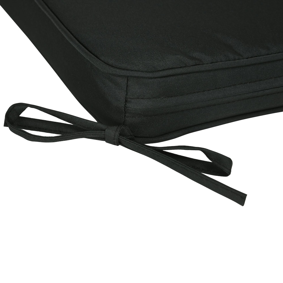 image 1 of Outsunny Set of 6 Chair Cushion Seat Pads Dining Chair w/ Straps