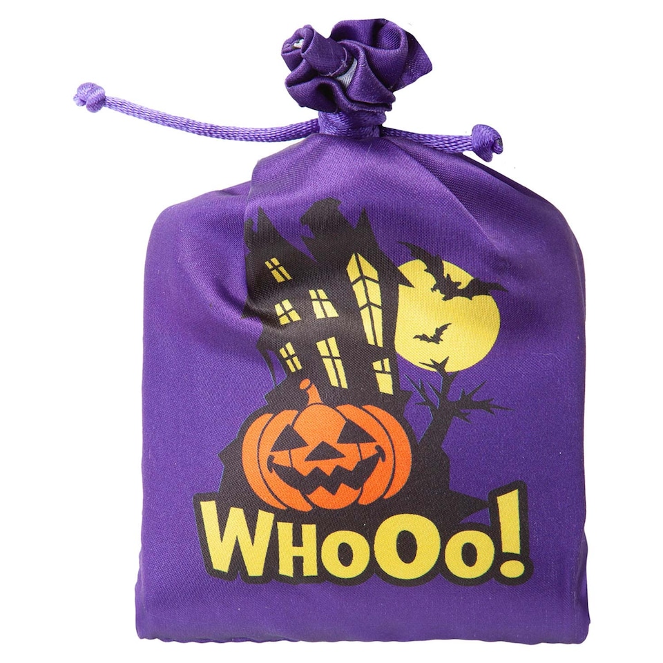 image 1 of PMS Halloween Bag with Creepy Sounds - Purple Pumpkin Trick or Treat Bag