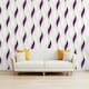 image 2 of Direct Wallpapers Wave Textured Wallpaper - Purple/White/Silver - 10m x 53cm Purple