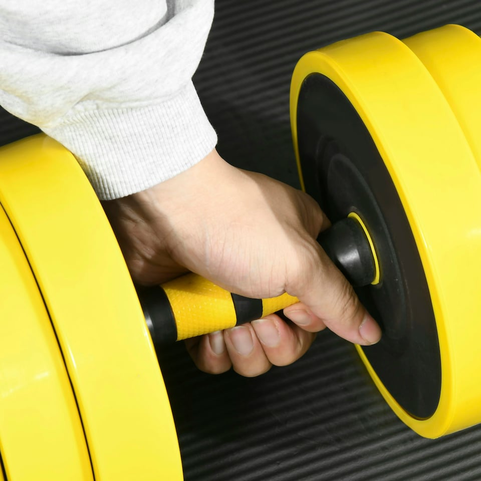 image 1 of HOMCOM 30KG Barbell & Dumbbell Set Fitness Exercise Home Gym Plate Bar Clamp Rod