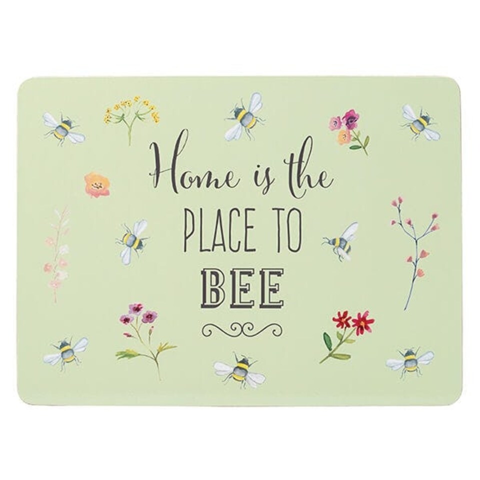 image 1 of English Tableware Company Bee Happy Set of 4 Placemats