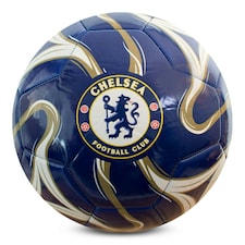Hy-Pro Officially Licesned Chelsea F.C Cosmos Football | Dark Blue, Size 5, 26 Panel, Training, Match, Merchandise, Blues, Collectible For Kids and Adults Blue
