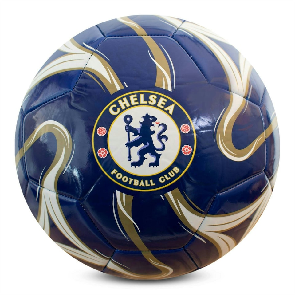 image 1 of Hy-Pro Officially Licesned Chelsea F.C Cosmos Football | Dark Blue, Size 5, 26 Panel, Training, Match, Merchandise, Blues, Collectible For Kids and Adults Blue