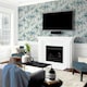 image 3 of Arthouse Oriental Floral Birds Wallpaper - Grey/Blue - 10m x 53cm Grey