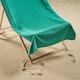 image 2 of OHS Plain Microfibre Quick Dry Beach Towel Bathroom | Green | Turquoise | One size
