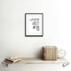 image 2 of Motivational Get Up Never Give Up CMYK 9x7" Black Framed Wall Art Print