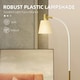 image 4 of HOMCOM Spotlight Reading Standing Lamp with Adjustable Height, White White