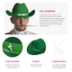 image 3 of Star Studded Cowboy Hat – Western Fancy Dress Accessory (Comes in Multiple Colours) Pink | 12
