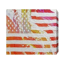 American Flag Flare (Canvas Print) 12" x 18"