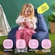 image 2 of Kids High Back Bean Bag Navy Blue Indoor Outdoor Childrens Bean Bags | Blue | Navy Blue | M | 1
