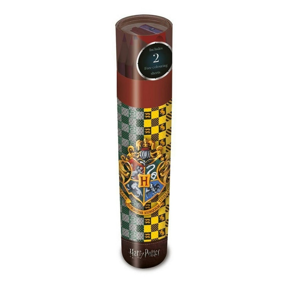 image 1 of Harry Potter Official Colouring Pencil Tube - Multicolour - One Size