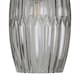 image 4 of Set of 2 Facet - Chrome with Smoke Faceted Glass Pendant Shades Clear | Chrome