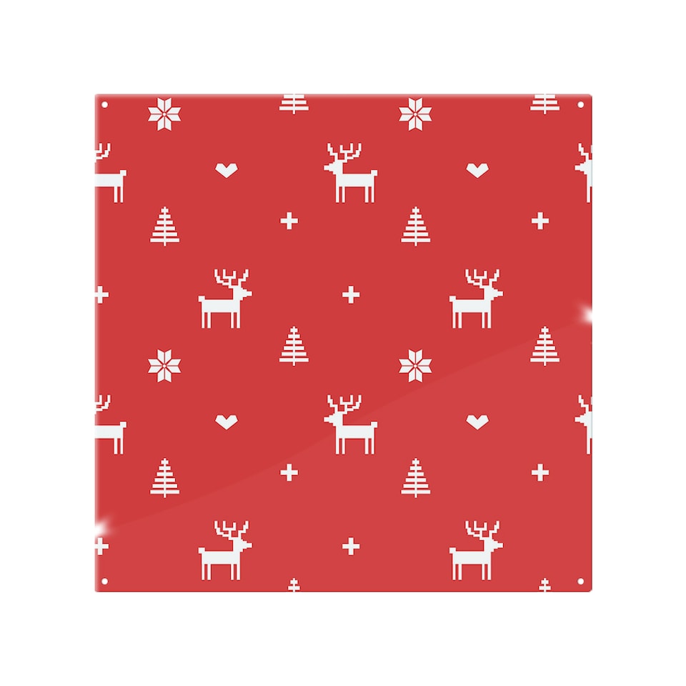 image 1 of Norway Christmas Festive Sweater Dining Splash Back | White