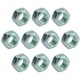 image 1 of M8 x 1.25mm Hex Full Nut Fastener Hexagonal Metric Nuts Grade 8 Zinc Plated 10pk