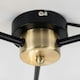 image 1 of ValueLights Steampunk Style Antique Brass And Matte Black 3 Way Ceiling Light Fitting | Black