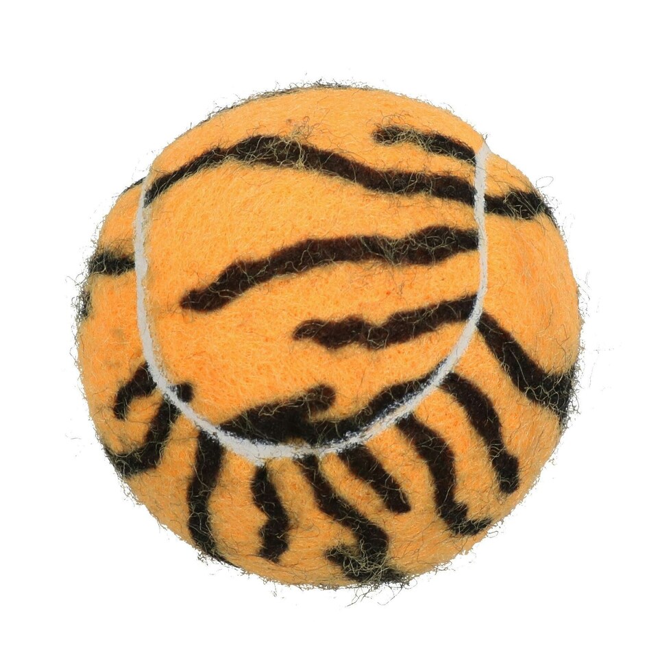 image 1 of 6PK Doggy Jungle Themed Standard Tennis Balls for Dogs Play 7cm