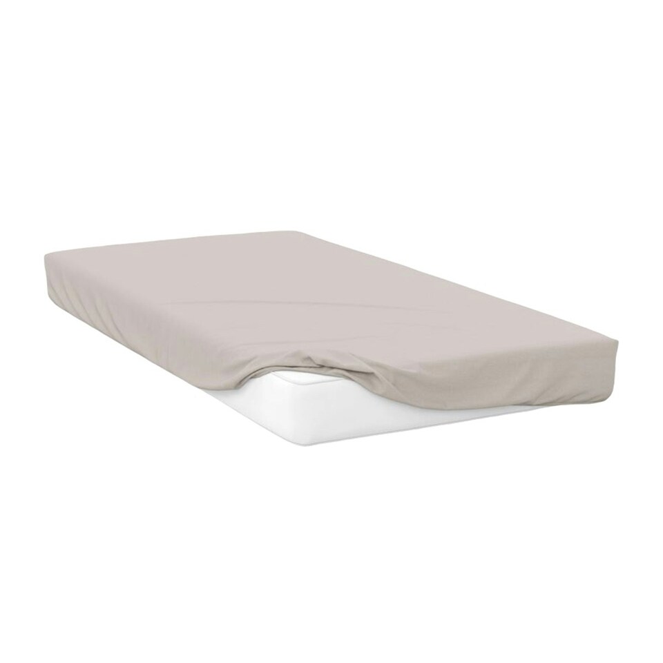 image 1 of Belledorm 400 Thread Count Egyptian Cotton Fitted Sheet - Oyster - Single
