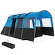 image 9 of Outsunny 8-Person Camping Tent Tunnel Design with 4 Large Windows Blue | Blue