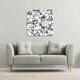image 2 of Grey, Purple & White Flowers (Canvas Print) 61 x 61 x 4cm