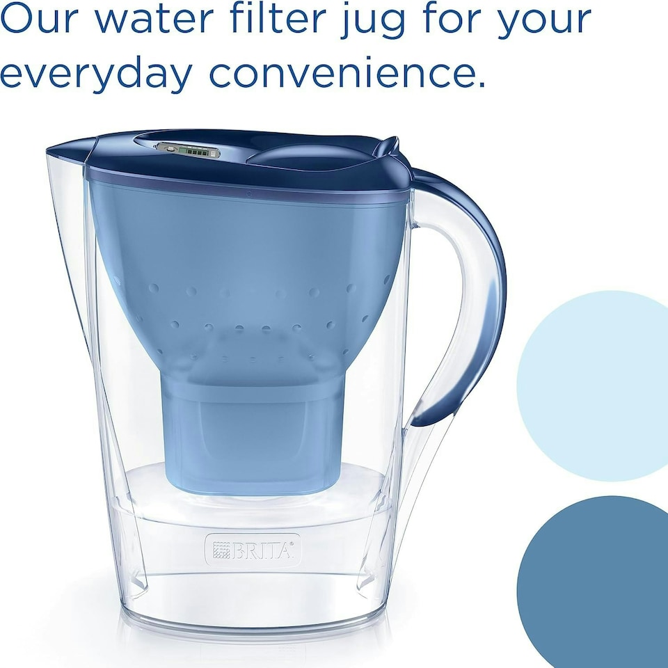 image 1 of BRITA Marella Water Filter Jug Blue (2.4L) incl. 1x MAXTRA PRO Pure Performance Cartridge
