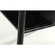 image 4 of Stylish Walnut and Black Lamp Table Black
