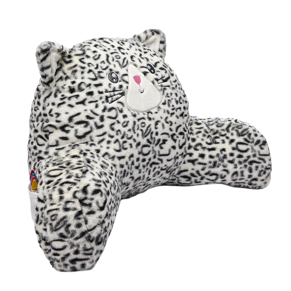 image 1 of Snuggz Cat Cuddle Cushion with Side Pocket with Carry Handle 3D Novelty Design Back Support Soft Cosy Bed Pillow - 59 x 36 x 34 cm
