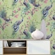 image 3 of Holden Décor Menali Peacock Textured Wallpaper - Green - 10m x 53cm | Green