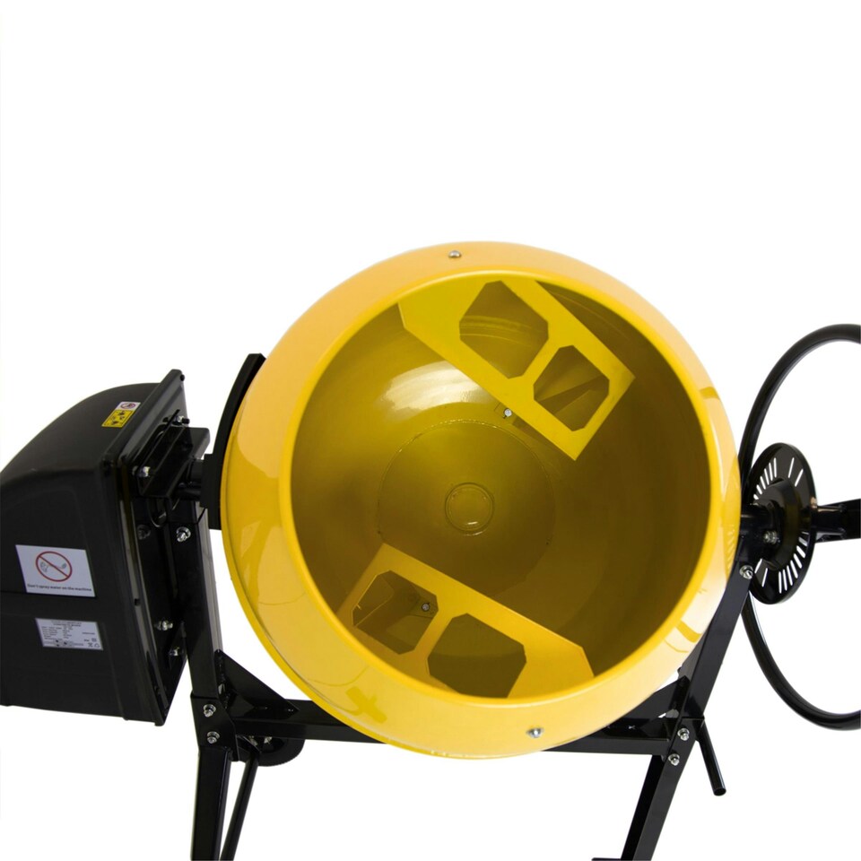 image 1 of Charles Bentley 140L 230V 550W Portable Cement Concrete Mixer with Wheels