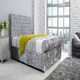 image 1 of Santino Crush Single Bed Frame - Silver