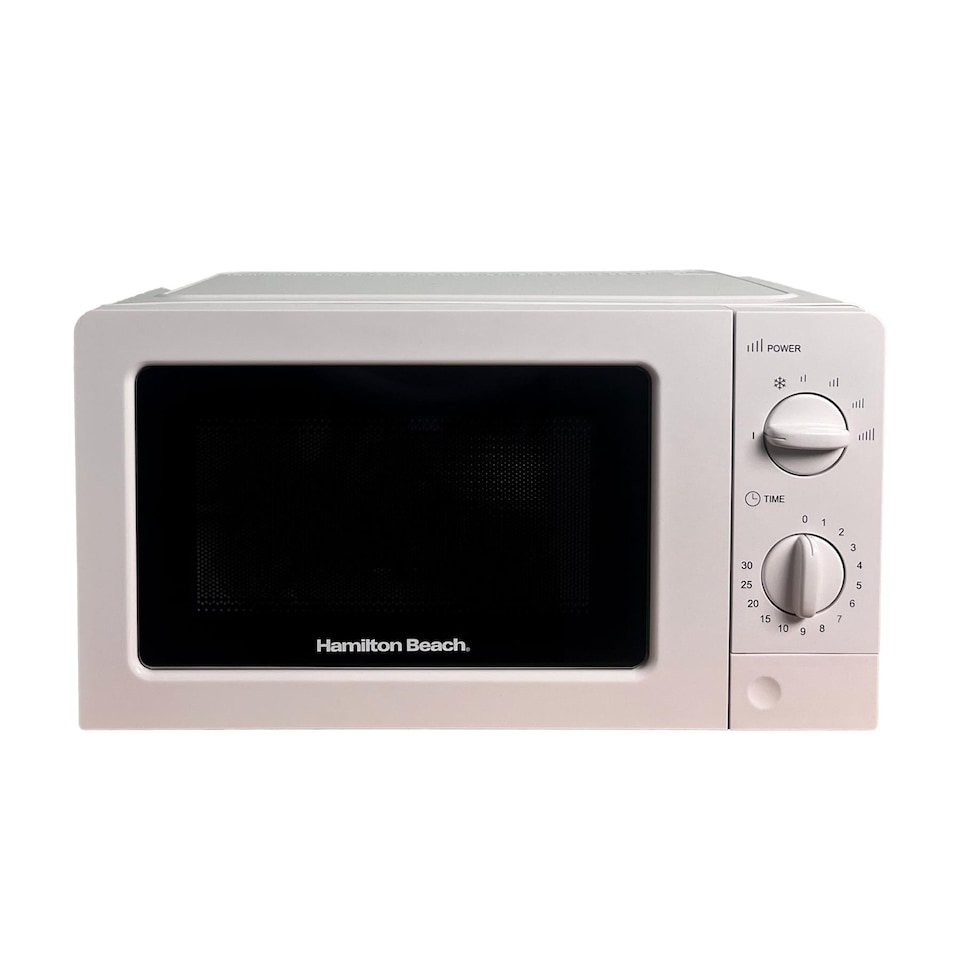 image 1 of Hamilton Beach Ella White Kettle, Toaster & Microwave Set