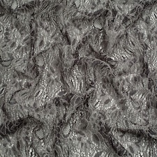 Minerva Core Range Grey Tocca Corded Lace Fabric for Bridal, Dressmaking, 135cm / 53" Wide - per metre