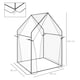 image 3 of Outsunny Tomato Greenhouse with 2 Zipped Doors, Outdoor Green House, Clear