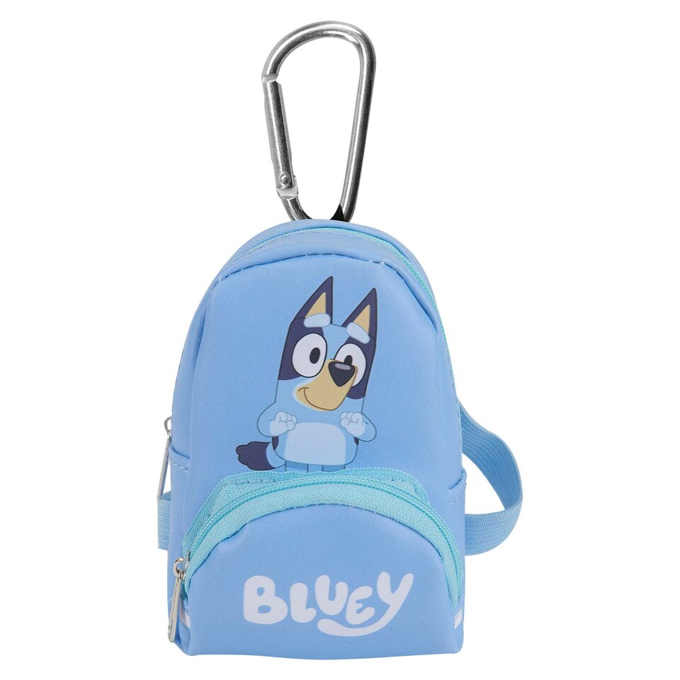image 1 of vfm-estore Bluey Backpack Bag Clip - Plush Children's Accessory