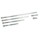 image 2 of 1/4" Drive Straight Socket Extension Bar Set 32mm - 275mm 6pc Chrome Set