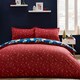 image 2 of Catherine Lansfield Christmas Elves Cotton Rich Duvet Cover Set Navy Blue Blue | Navy Blue | Double