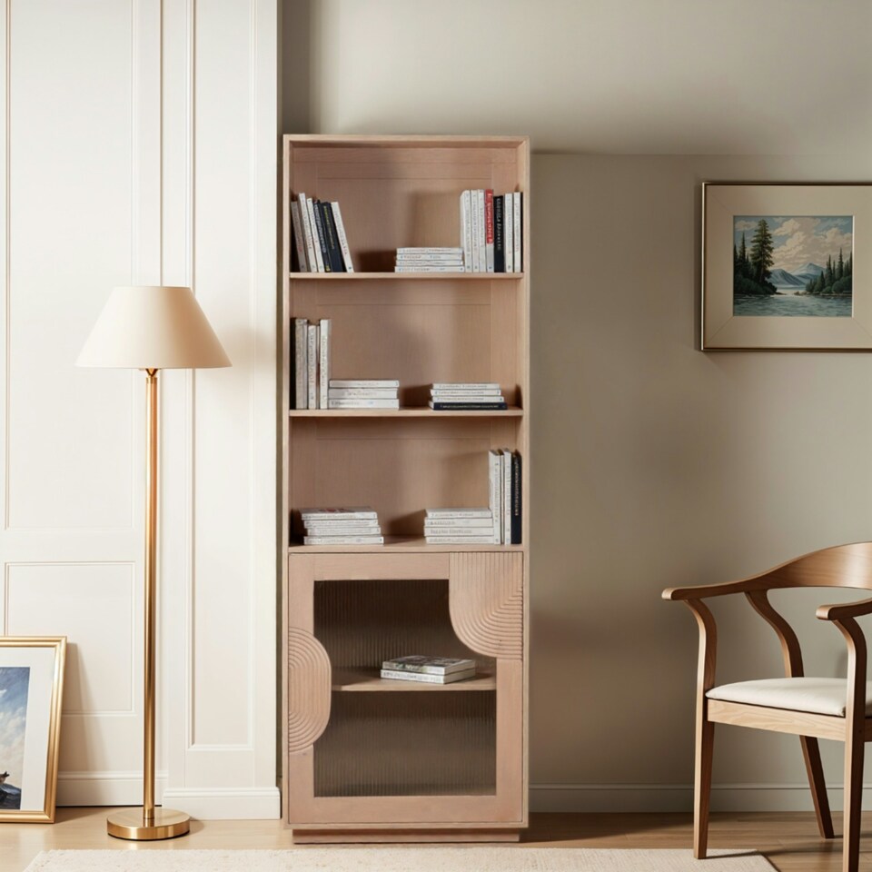 image 1 of Jodhpur Solid Wood Bookcase Brown