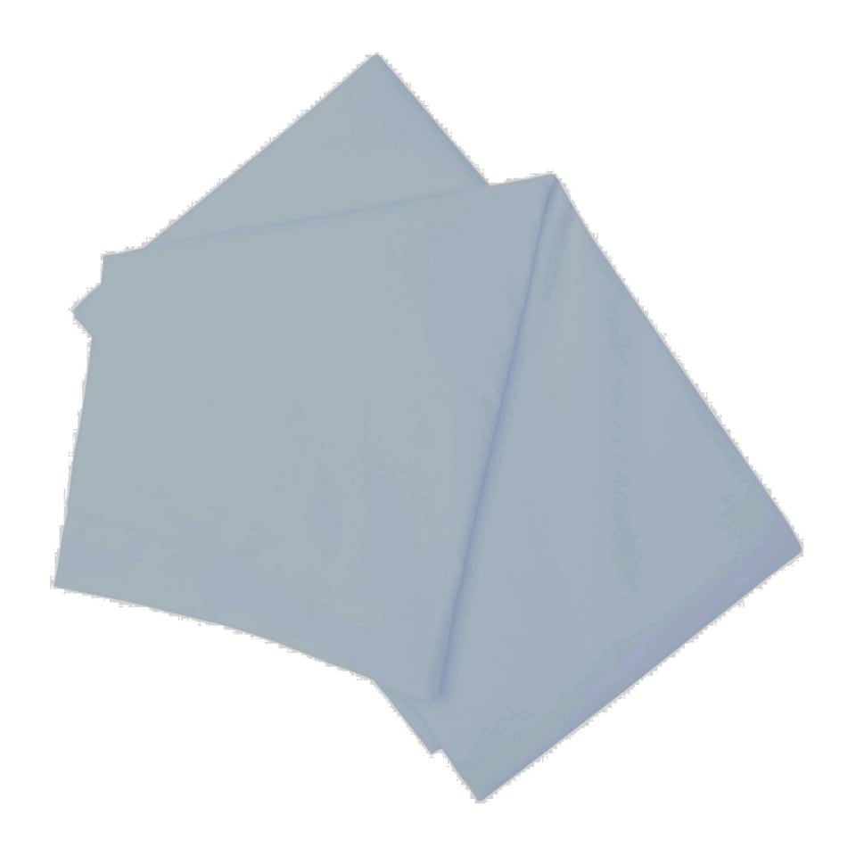 Belledorm Brushed Cotton Flat Sheet - Blue - Kingsize